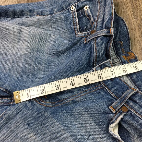 For All 7 Mankind Cotton Denim Bootcut Jeans Blue Size 30 - Picture 6 of 8